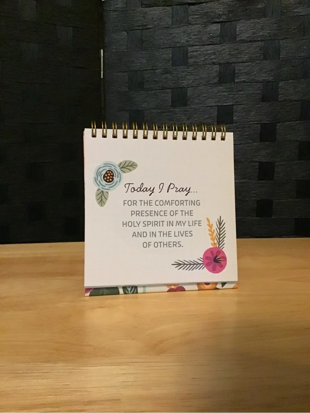 Today I Pray Flipbook - Floral White Prayer Journal